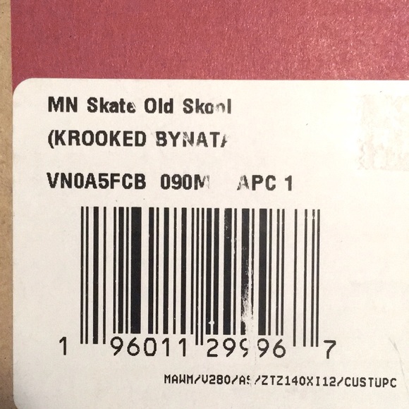 NWT! Vans Skate Old Skool KROOKED BY NATAS FOR RAY Shoes Men’s Size 9 Sneakers - Picture 9 of 10